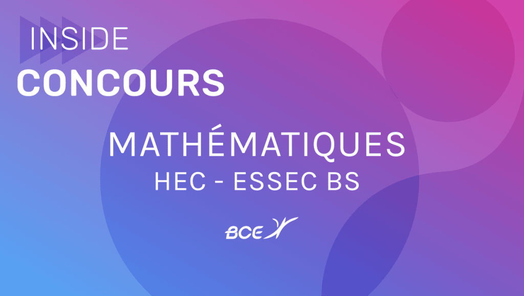sujet maths HEC/ESSEC 2021