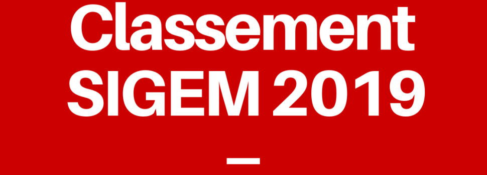 Classement SIGEM 2019