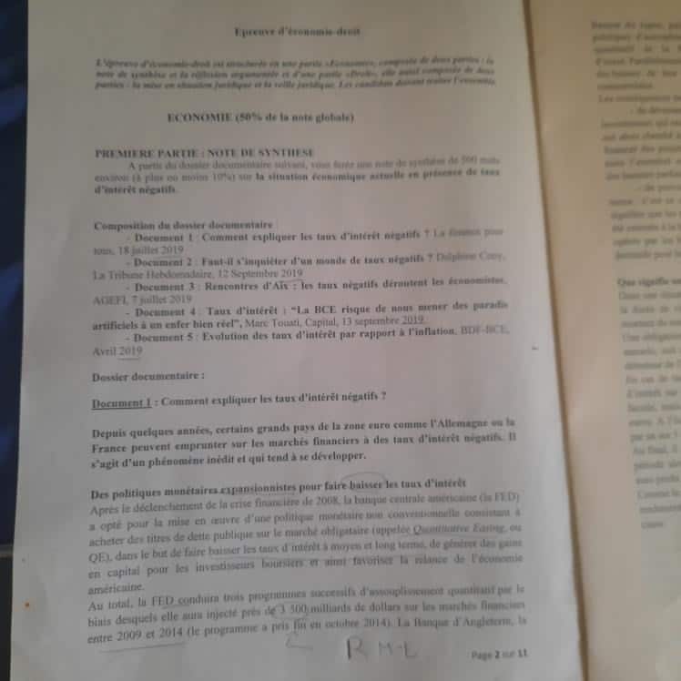 Eco droit ESSEC 1