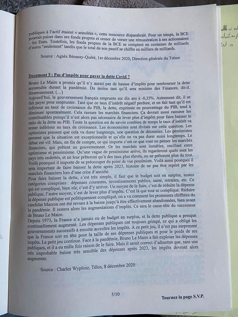 sujet Eco-Droit ESSEC 2021