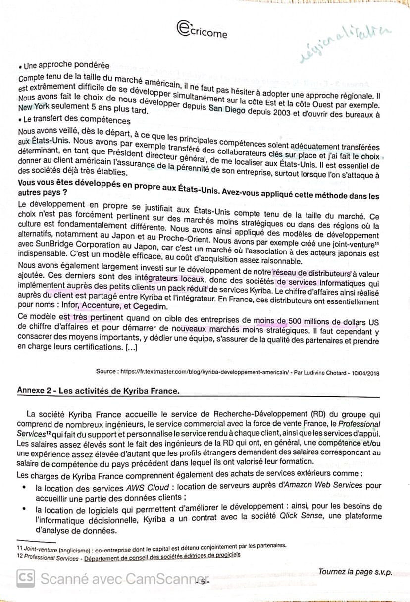 sujet Management-Gestion HEC 2021