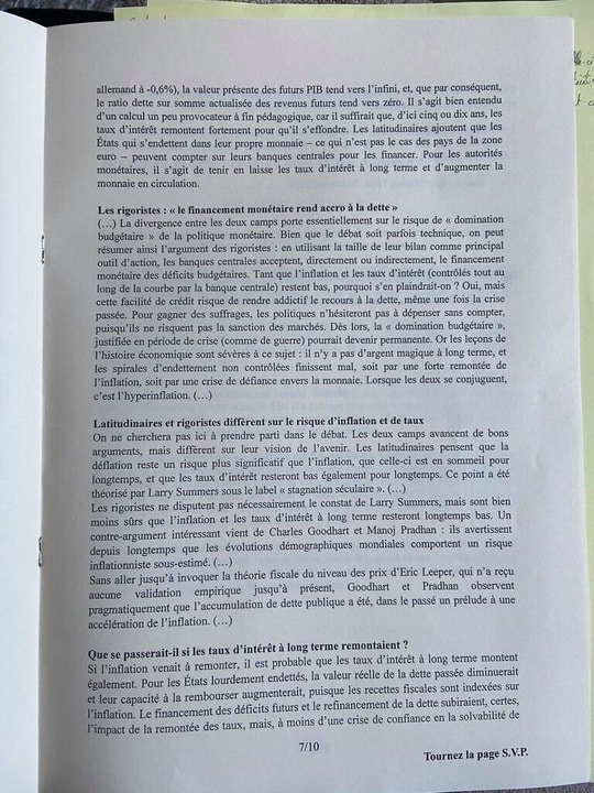 sujet Eco-Droit ESSEC 2021