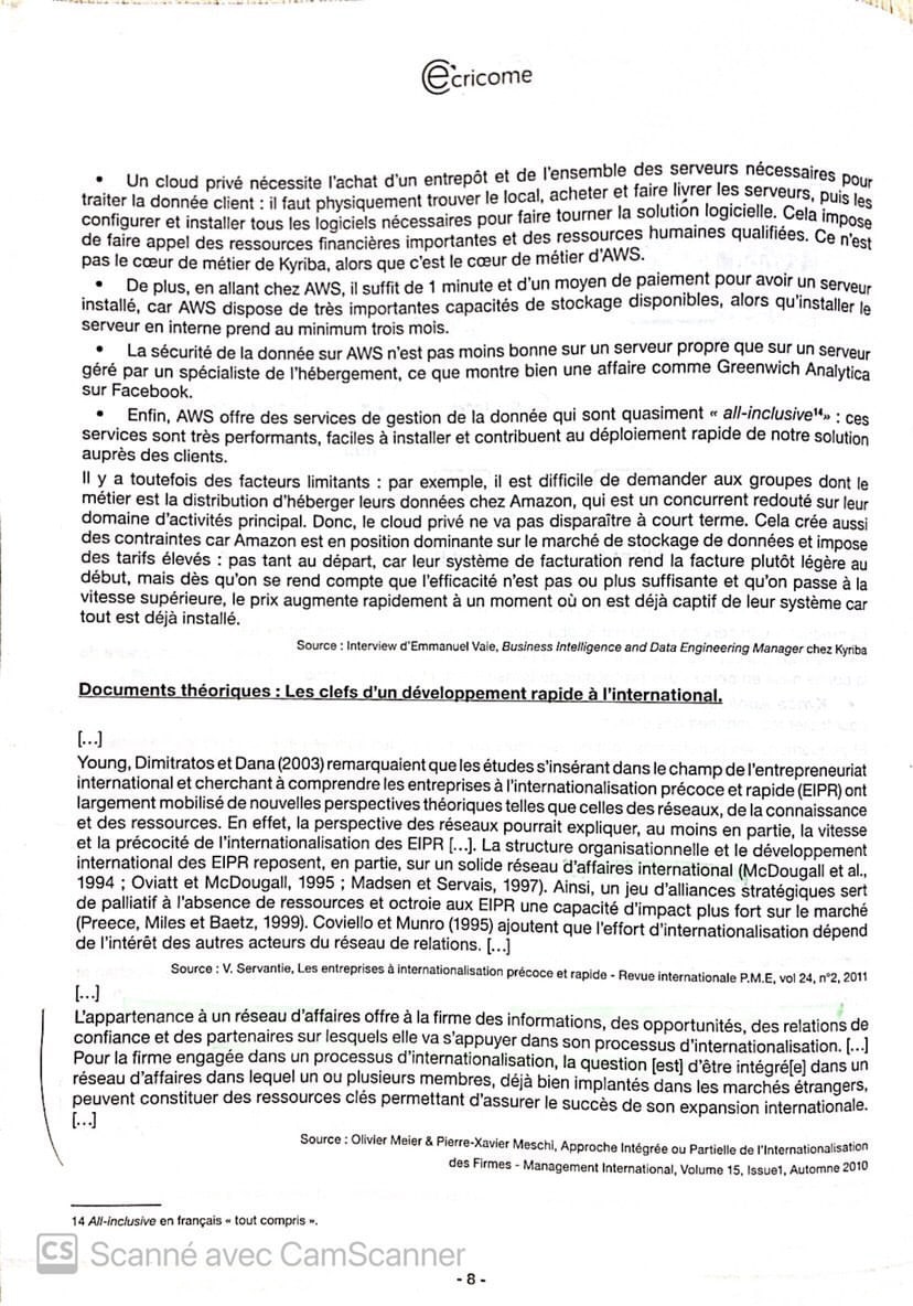 sujet Management-Gestion HEC 2021