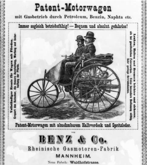 Affiche de la Patent-Motorwagen