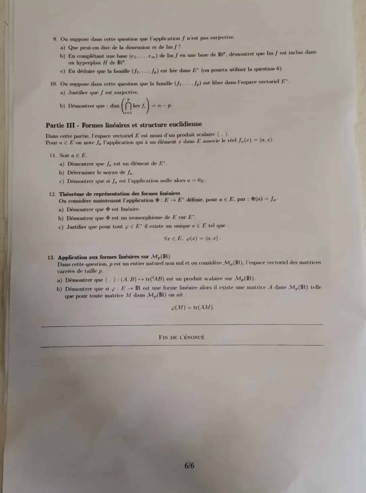 Maths approfondies emlyon 2023 - Sujet 6/6